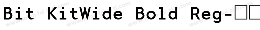 Bit KitWide Bold Reg字体转换